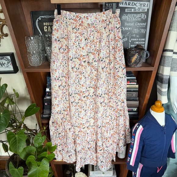 Free People - Pretty Daze Ivory Floral Print Two-Piece Dress - size medium - Picture 9 of 13